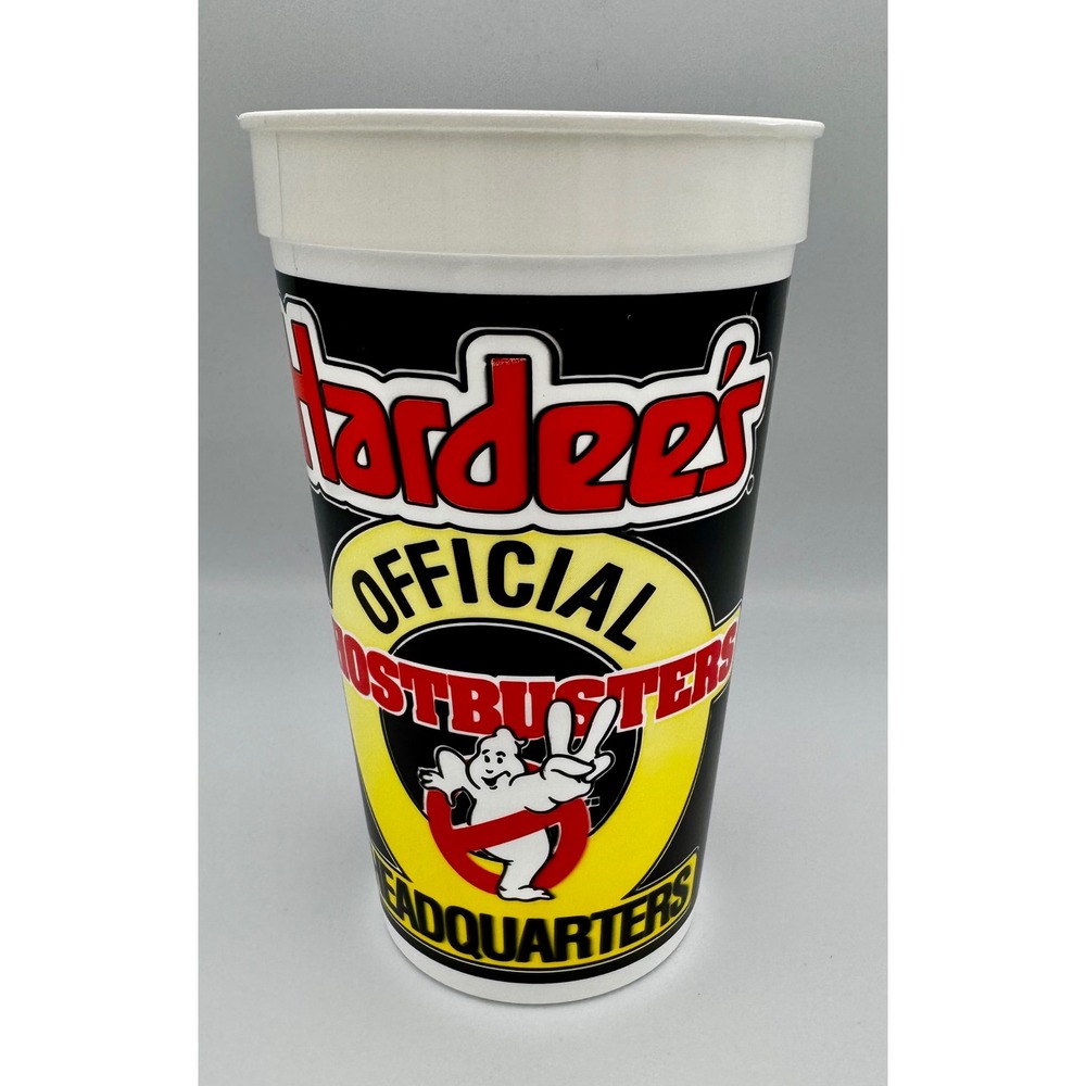 Vintage 1989 Hardee's Ghostbusters II Promo Cup 32oz Official Headquarters